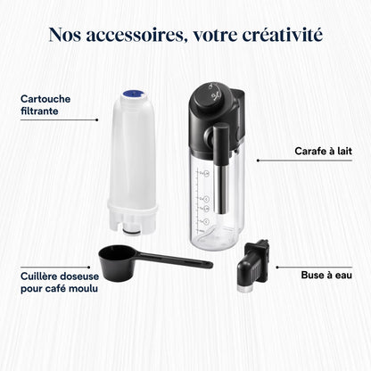 Magnifica Evo (ECAM292.81.SB)- Perfetto Machine à Café Automatique avec LatteCrema Mousseur à Lait Automatique, 7 Boissons en une Seule Touche, Commandes Soft Touch, Argent et Noir